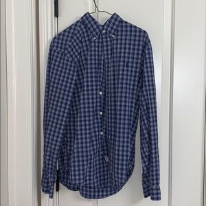 Polo Ralph Lauren blue plaid button down shirt